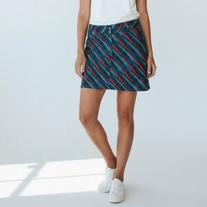 Slazenger Skort Women 6 Blue Golf Tennis Pickleball Performance Activewear Skirt